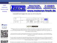 Tablet Screenshot of motoren-frech.de